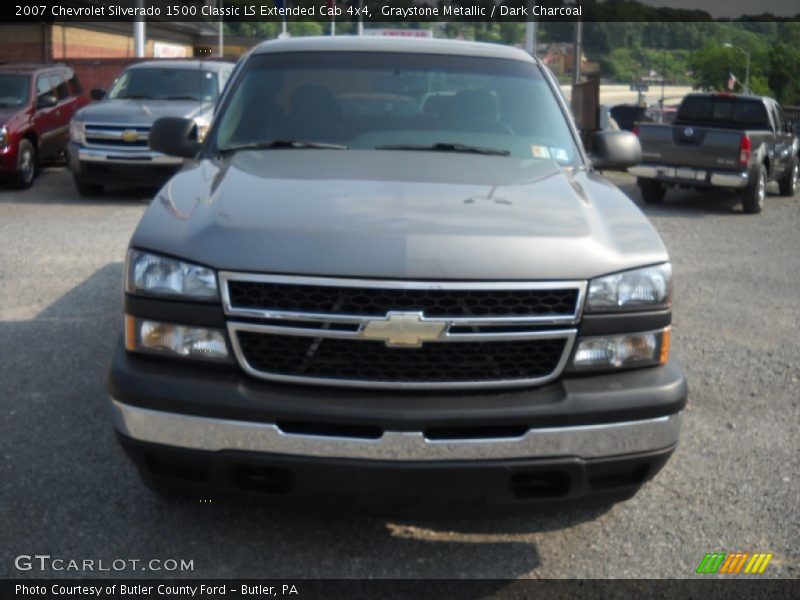 Graystone Metallic / Dark Charcoal 2007 Chevrolet Silverado 1500 Classic LS Extended Cab 4x4