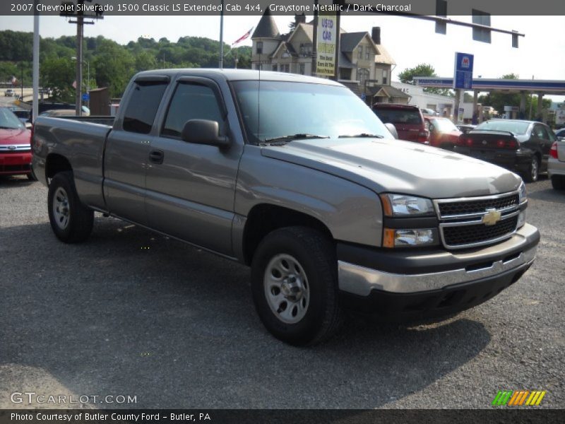 Graystone Metallic / Dark Charcoal 2007 Chevrolet Silverado 1500 Classic LS Extended Cab 4x4