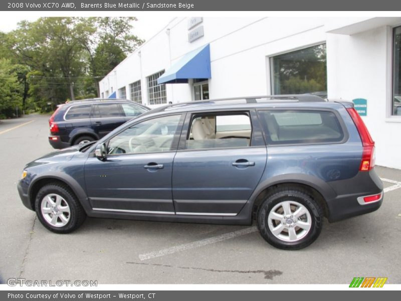 Barents Blue Metallic / Sandstone Beige 2008 Volvo XC70 AWD