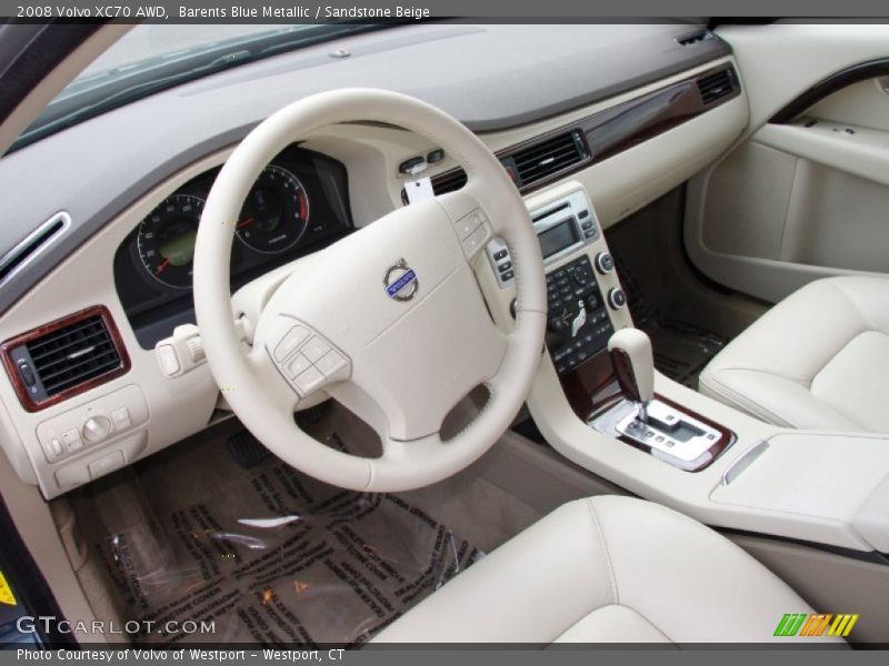 Barents Blue Metallic / Sandstone Beige 2008 Volvo XC70 AWD