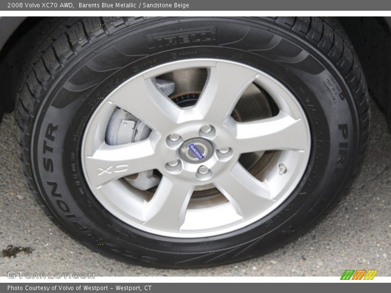 Barents Blue Metallic / Sandstone Beige 2008 Volvo XC70 AWD