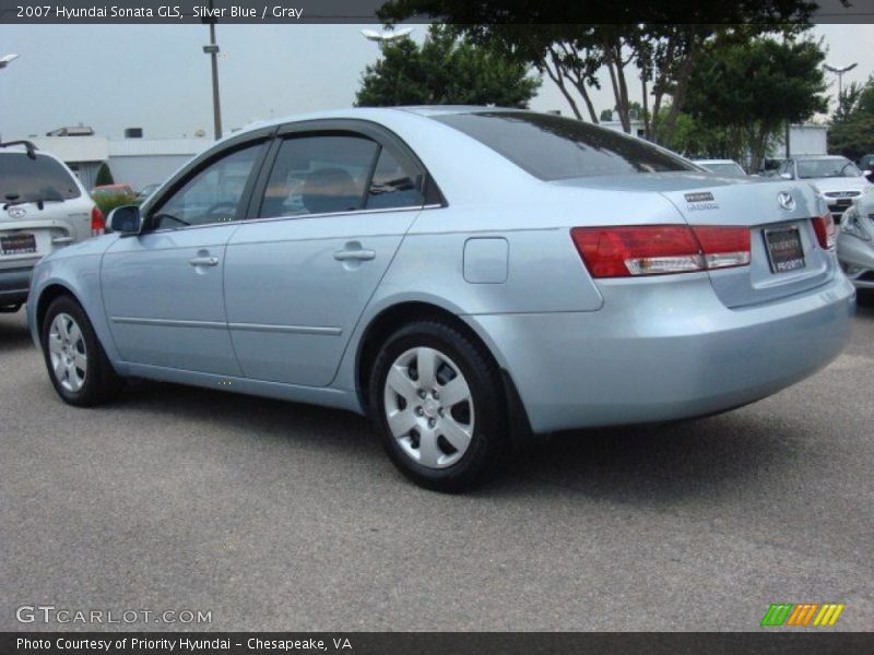 Silver Blue / Gray 2007 Hyundai Sonata GLS