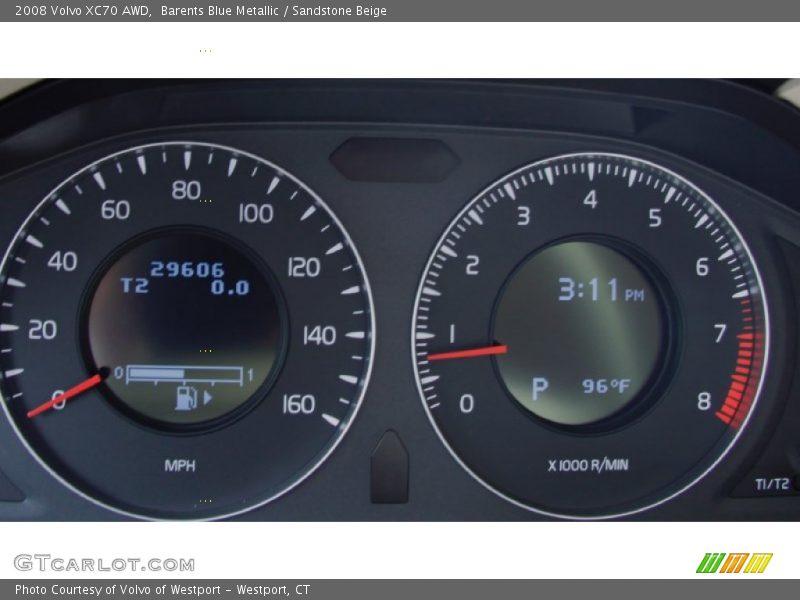 Barents Blue Metallic / Sandstone Beige 2008 Volvo XC70 AWD