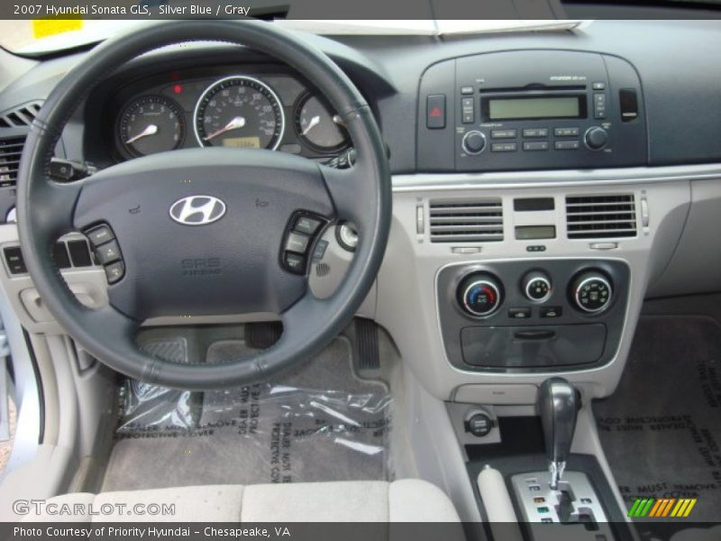 Silver Blue / Gray 2007 Hyundai Sonata GLS