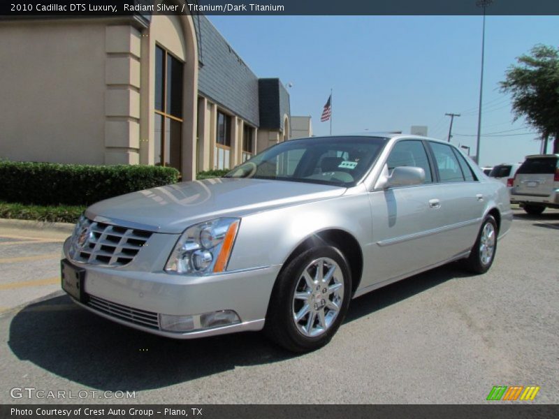 Radiant Silver / Titanium/Dark Titanium 2010 Cadillac DTS Luxury