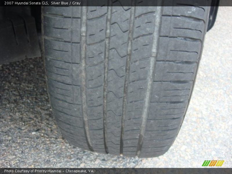 Silver Blue / Gray 2007 Hyundai Sonata GLS