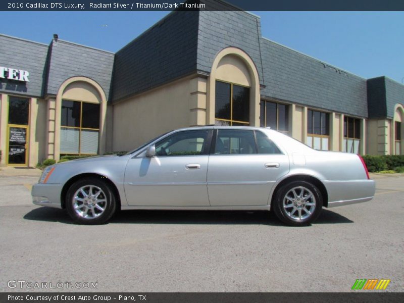 Radiant Silver / Titanium/Dark Titanium 2010 Cadillac DTS Luxury