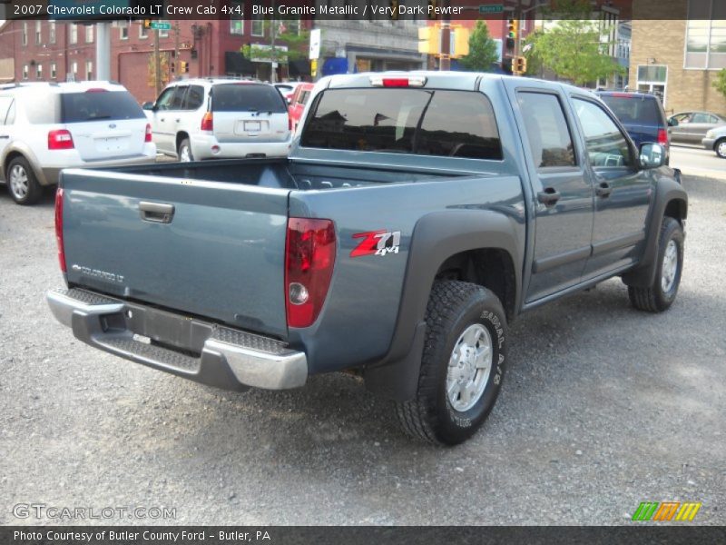 Blue Granite Metallic / Very Dark Pewter 2007 Chevrolet Colorado LT Crew Cab 4x4