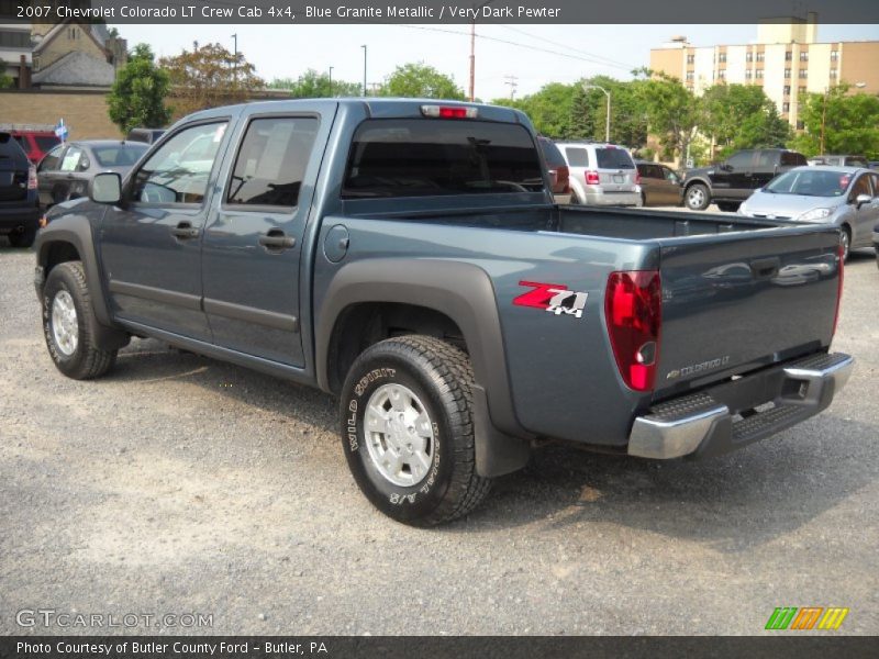Blue Granite Metallic / Very Dark Pewter 2007 Chevrolet Colorado LT Crew Cab 4x4