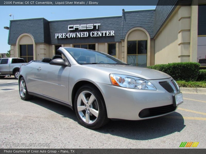 Liquid Silver Metallic / Ebony 2006 Pontiac G6 GT Convertible