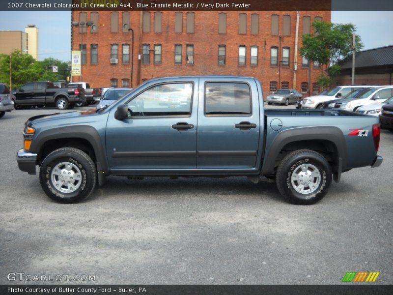 Blue Granite Metallic / Very Dark Pewter 2007 Chevrolet Colorado LT Crew Cab 4x4