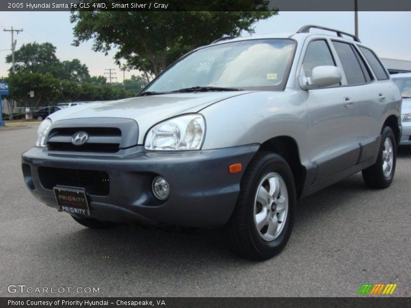 Smart Silver / Gray 2005 Hyundai Santa Fe GLS 4WD