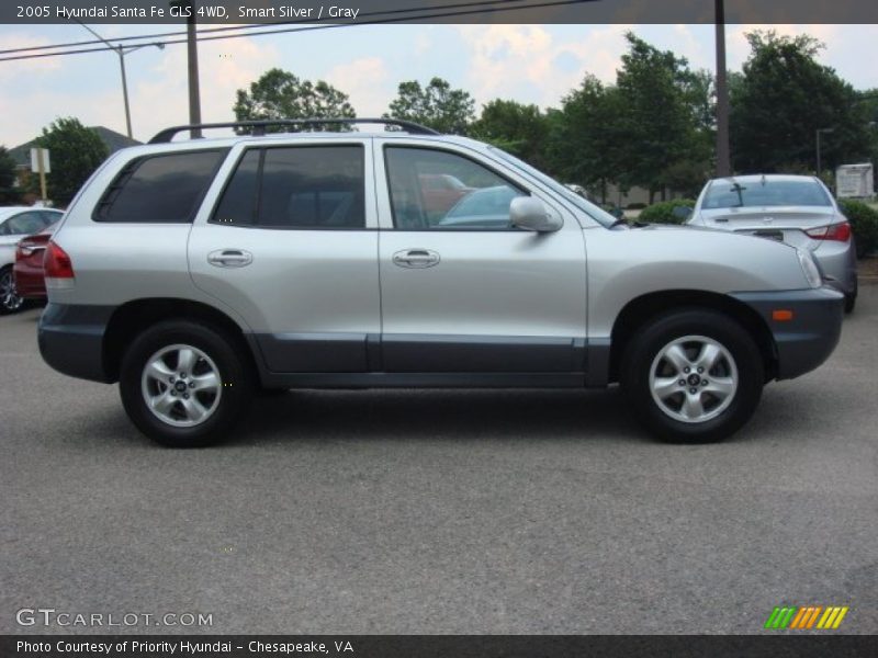 Smart Silver / Gray 2005 Hyundai Santa Fe GLS 4WD