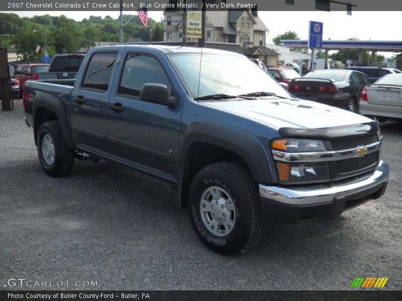 Blue Granite Metallic / Very Dark Pewter 2007 Chevrolet Colorado LT Crew Cab 4x4