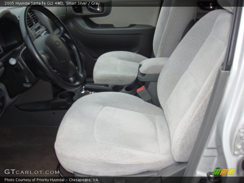 Smart Silver / Gray 2005 Hyundai Santa Fe GLS 4WD