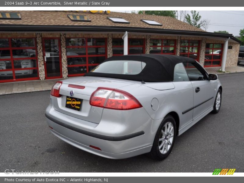 Silver Metallic / Slate Gray 2004 Saab 9-3 Arc Convertible