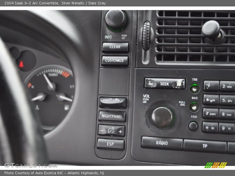 Controls of 2004 9-3 Arc Convertible