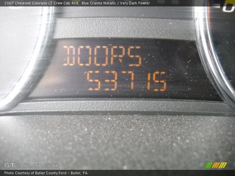 Blue Granite Metallic / Very Dark Pewter 2007 Chevrolet Colorado LT Crew Cab 4x4