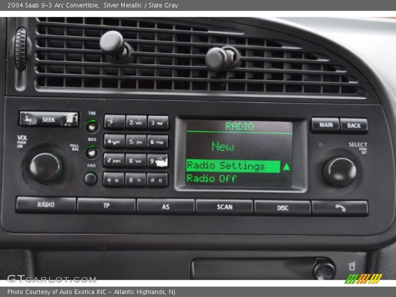 Controls of 2004 9-3 Arc Convertible