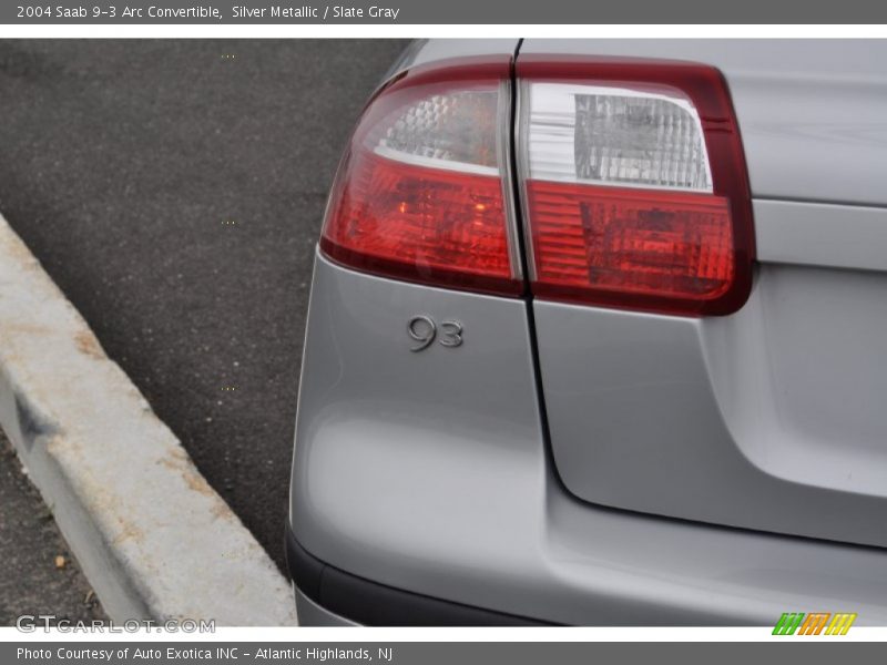 Silver Metallic / Slate Gray 2004 Saab 9-3 Arc Convertible