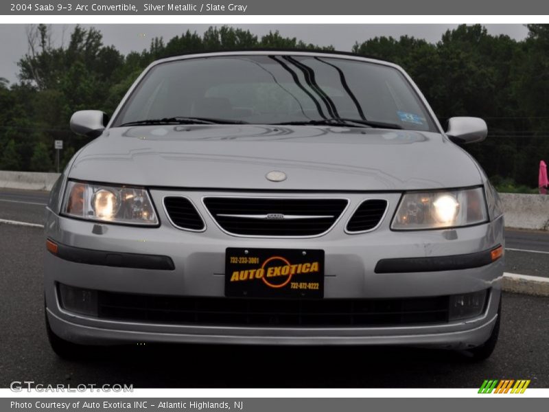 Silver Metallic / Slate Gray 2004 Saab 9-3 Arc Convertible