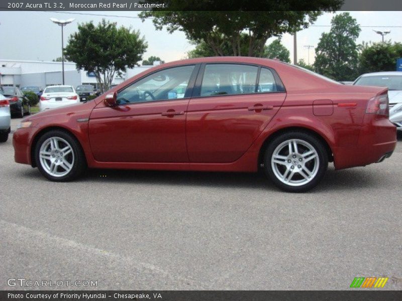 Moroccan Red Pearl / Parchment 2007 Acura TL 3.2