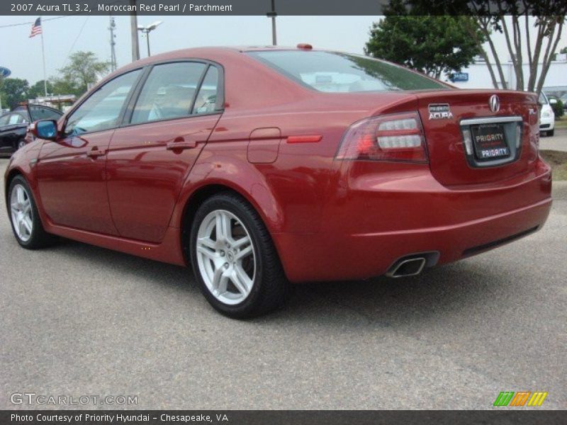 Moroccan Red Pearl / Parchment 2007 Acura TL 3.2