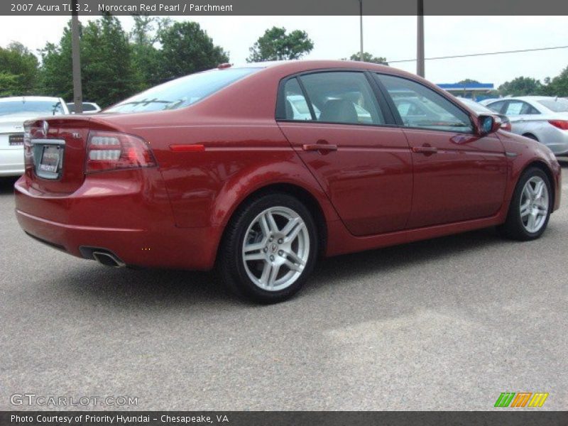 Moroccan Red Pearl / Parchment 2007 Acura TL 3.2