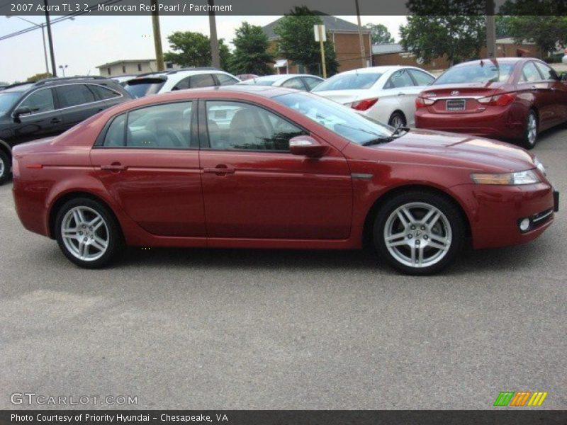 Moroccan Red Pearl / Parchment 2007 Acura TL 3.2
