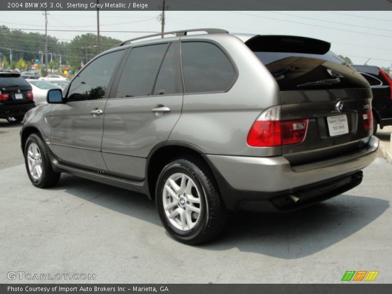 Sterling Grey Metallic / Beige 2004 BMW X5 3.0i