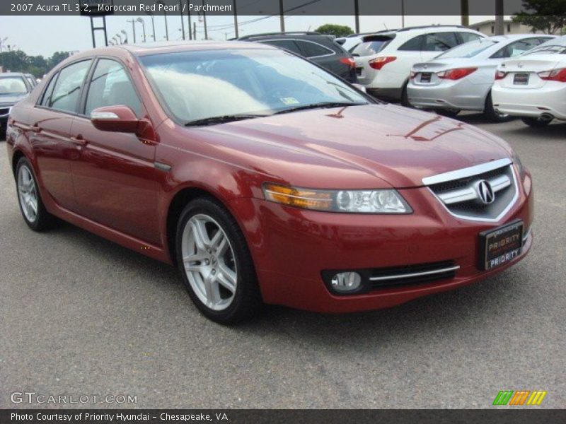 Moroccan Red Pearl / Parchment 2007 Acura TL 3.2