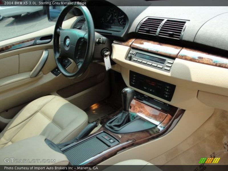 Sterling Grey Metallic / Beige 2004 BMW X5 3.0i