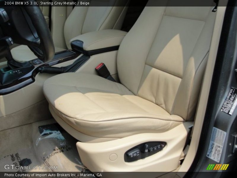 Sterling Grey Metallic / Beige 2004 BMW X5 3.0i