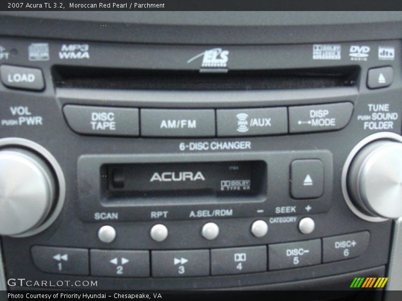 Moroccan Red Pearl / Parchment 2007 Acura TL 3.2