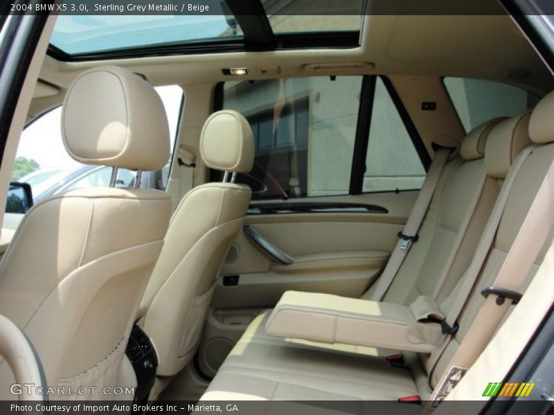 Sterling Grey Metallic / Beige 2004 BMW X5 3.0i
