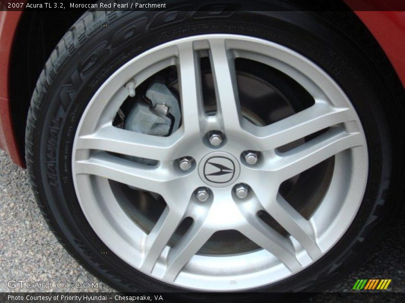 Moroccan Red Pearl / Parchment 2007 Acura TL 3.2
