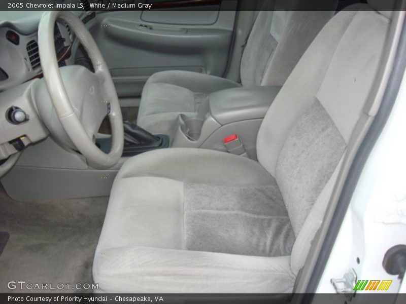 White / Medium Gray 2005 Chevrolet Impala LS