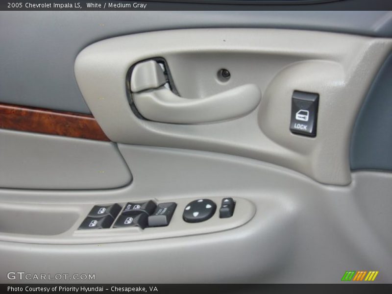 White / Medium Gray 2005 Chevrolet Impala LS