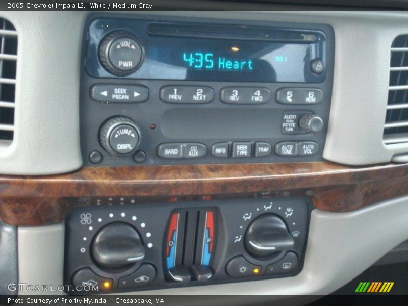 White / Medium Gray 2005 Chevrolet Impala LS