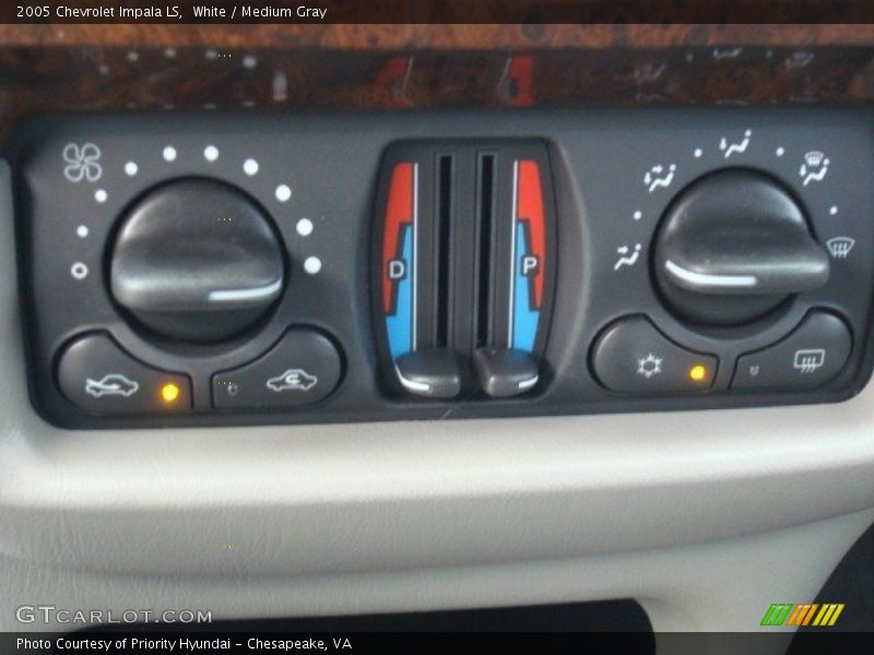 White / Medium Gray 2005 Chevrolet Impala LS