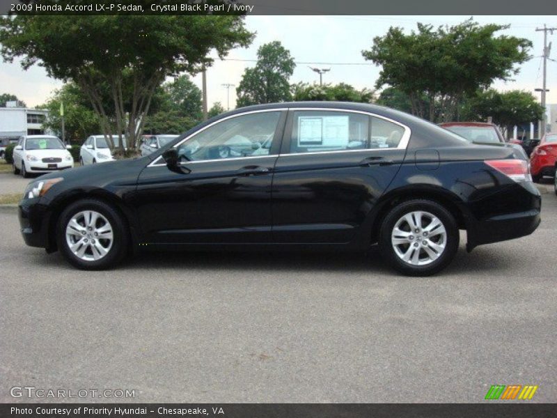 Crystal Black Pearl / Ivory 2009 Honda Accord LX-P Sedan