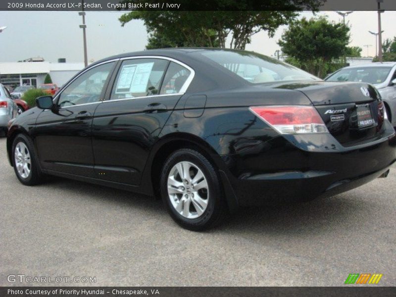 Crystal Black Pearl / Ivory 2009 Honda Accord LX-P Sedan