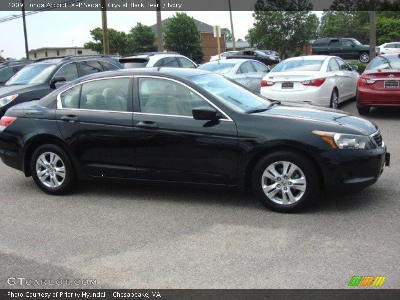 Crystal Black Pearl / Ivory 2009 Honda Accord LX-P Sedan