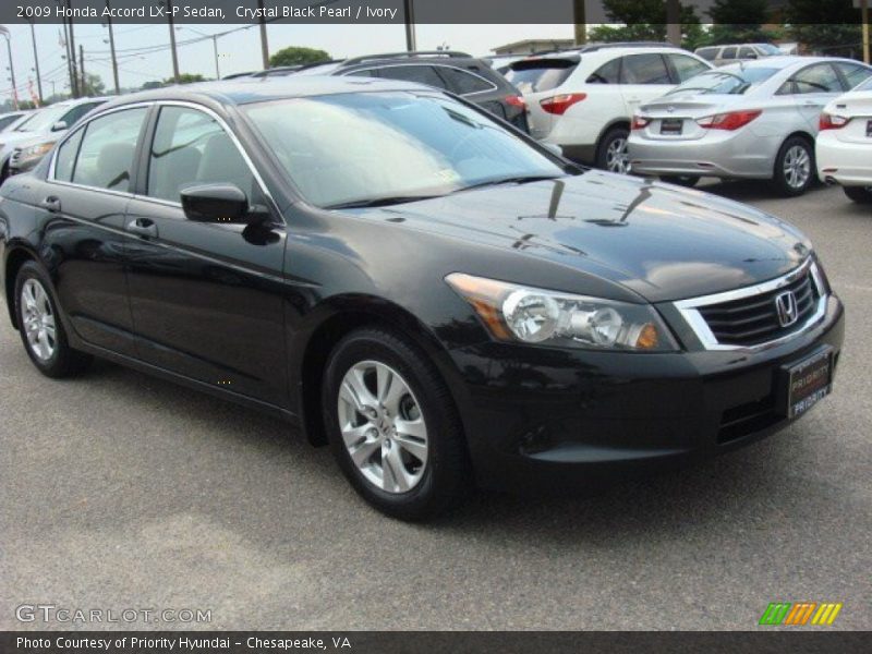 Crystal Black Pearl / Ivory 2009 Honda Accord LX-P Sedan