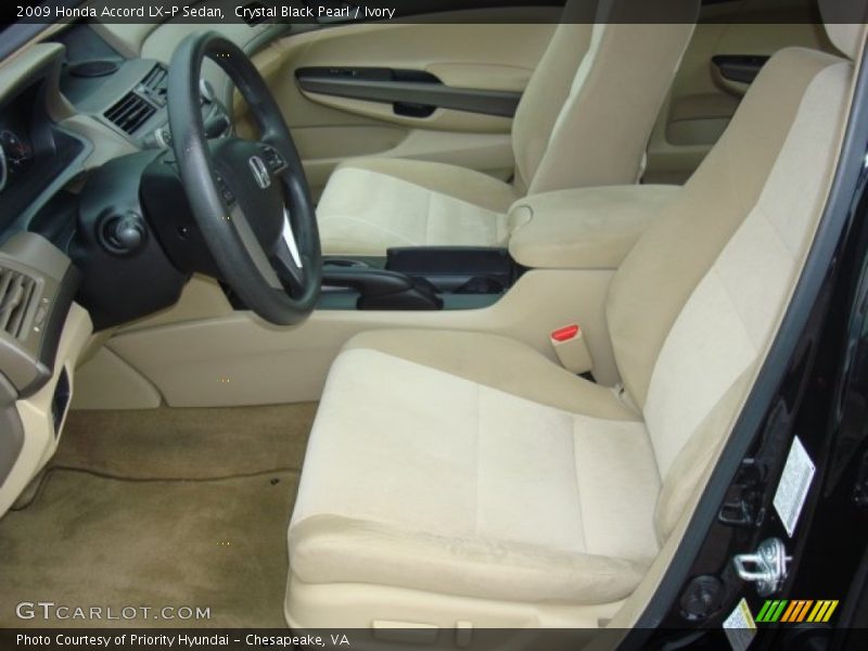 Crystal Black Pearl / Ivory 2009 Honda Accord LX-P Sedan