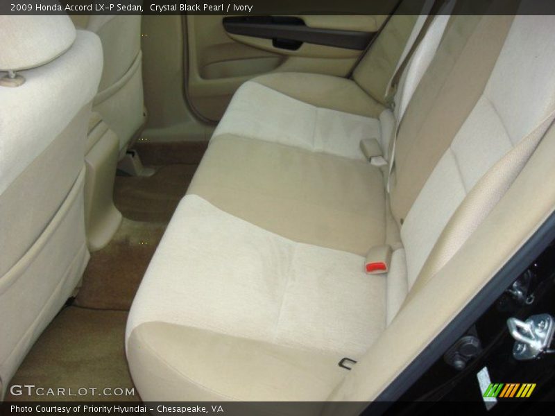 Crystal Black Pearl / Ivory 2009 Honda Accord LX-P Sedan