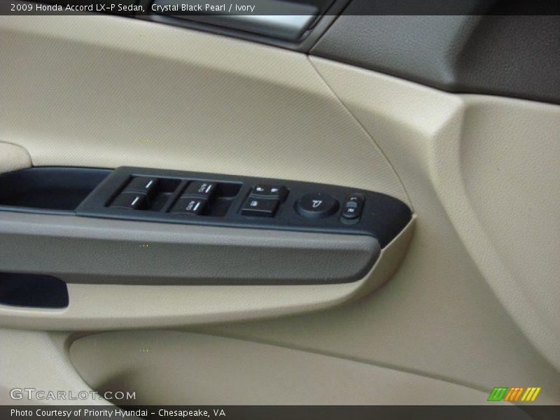 Crystal Black Pearl / Ivory 2009 Honda Accord LX-P Sedan
