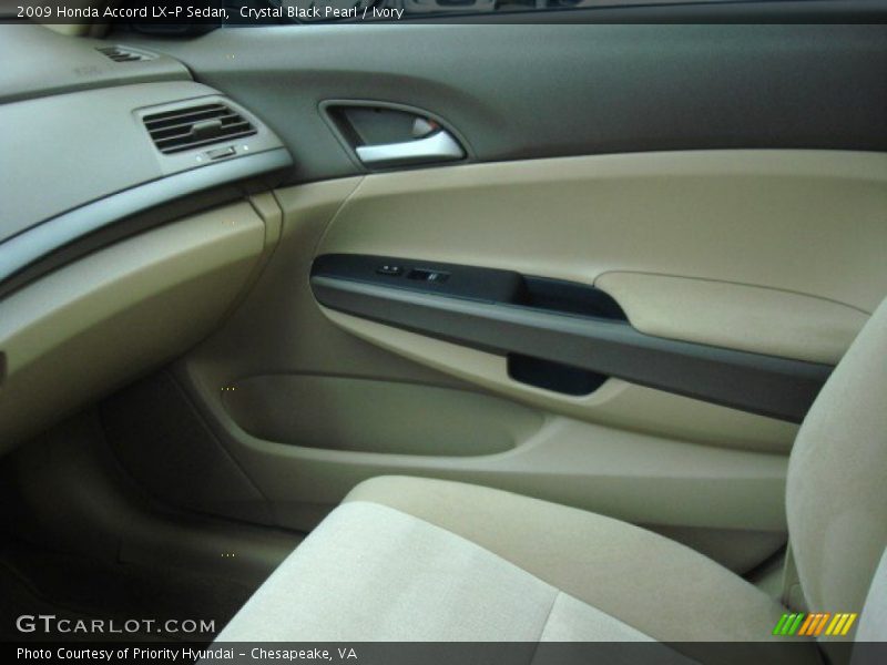 Crystal Black Pearl / Ivory 2009 Honda Accord LX-P Sedan