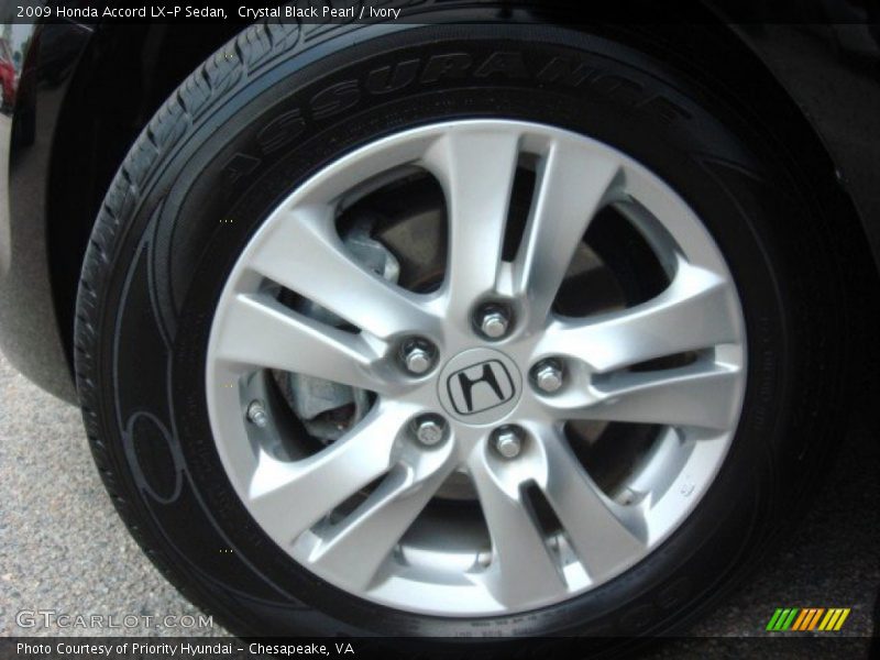 Crystal Black Pearl / Ivory 2009 Honda Accord LX-P Sedan