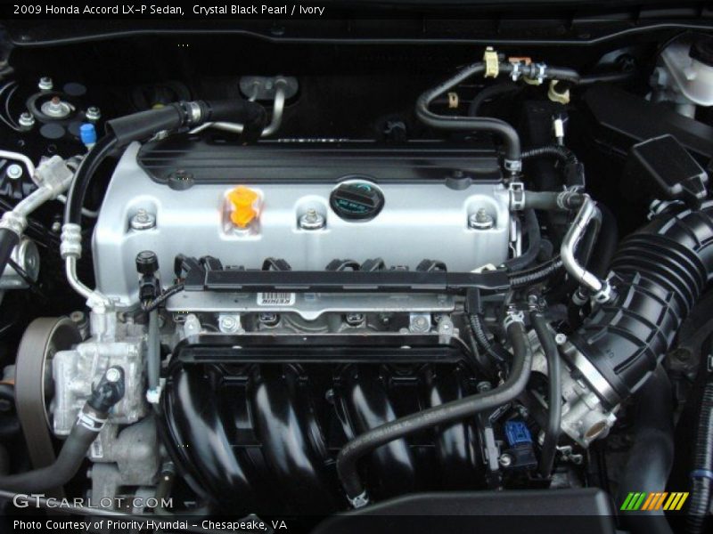 Crystal Black Pearl / Ivory 2009 Honda Accord LX-P Sedan